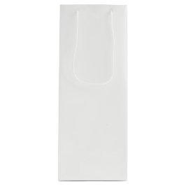 Sacola Para Vinho Cor Sólida Branco Feriado
