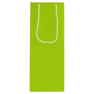 Sacola Para Vinho Cor Sólida Verde Lima