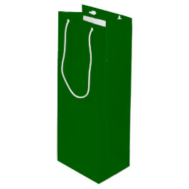 Sacola Para Vinho Cor Sólida Verde Natal