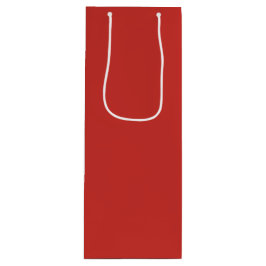 Sacola Para Vinho Cor Sólida Vermelha Natal