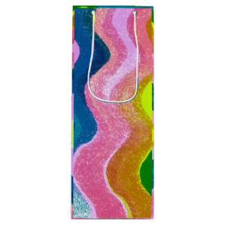 Sacola Para Vinho Cores onduladas