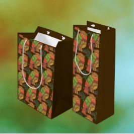 Sacola Para Vinho Corujas de Arte Folclórica em Sucursais de Ocasião