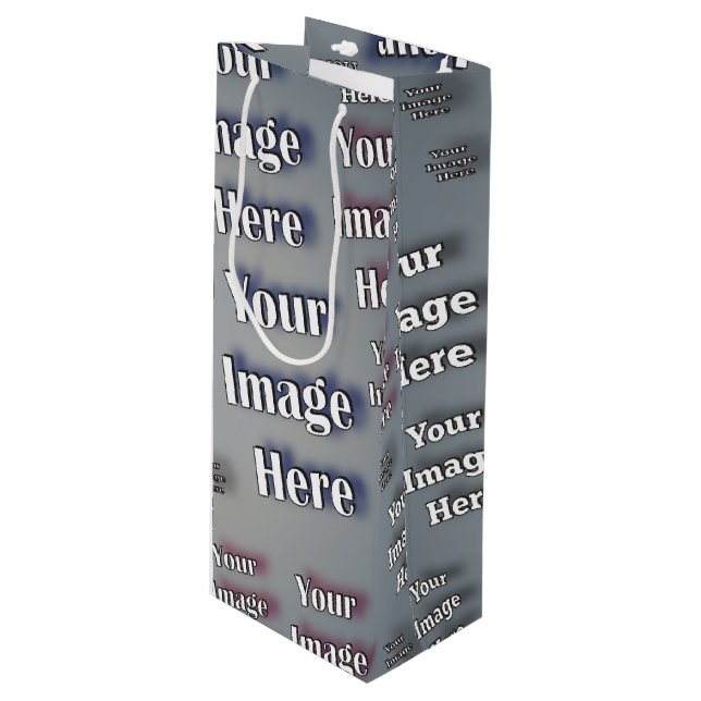 Sacola Para Vinho 🤍 Crie seu próprio Modelo personalizado (Frente inclinada)