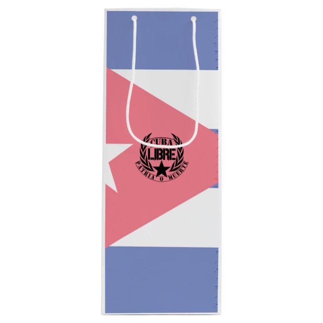 Sacola Para Vinho Cuba Libre Motto Laurels (Frente)