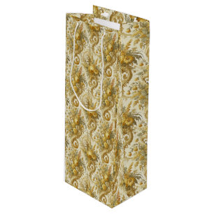 Sacola Para Vinho Culpa do Dourado - Barroco Floral