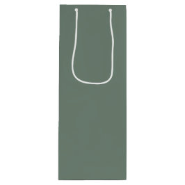 Sacola Para Vinho Deep Sage Green
