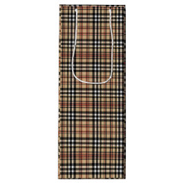 Sacola Para Vinho Design de xadrez clássica