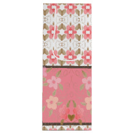 Sacola Para Vinho Designer Padrão de Arte Floral