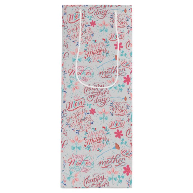 Sacola Para Vinho Dia da Mãe BG 01 Offwhite BG (Frente)