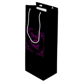 Sacola Para Vinho Doce ou Truque Roxo Venenoso