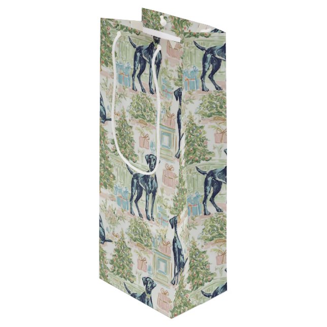 Sacola Para Vinho dog (Frente inclinada)