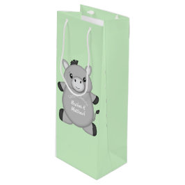 Sacola Para Vinho Donkey Chá de fraldas Green