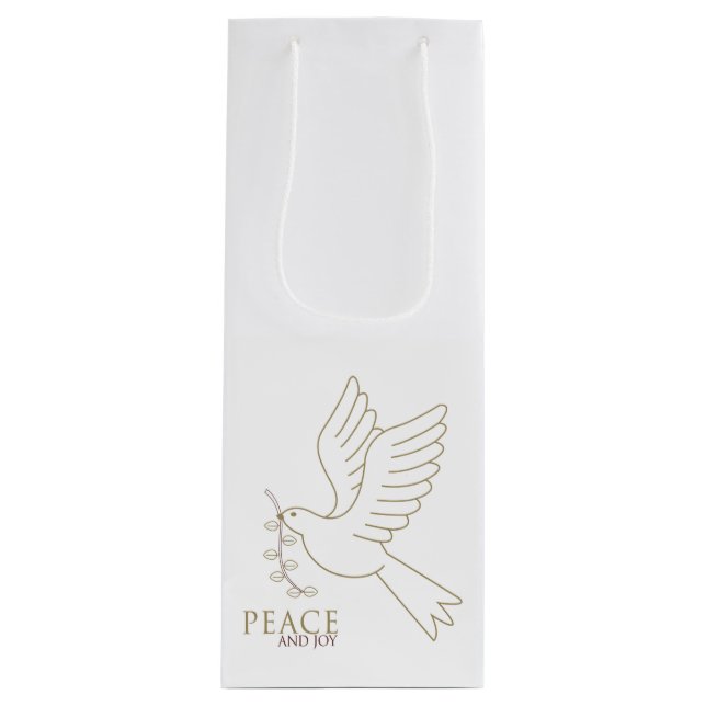 Sacola Para Vinho Dove of peace (Frente)