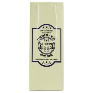 Sacola Para Vinho Elderberry casada personalizada