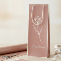 Elegant Dusty Rose Simple Flower Name