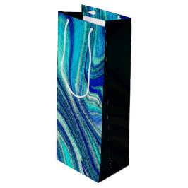 Sacola Para Vinho Elegante Aquamarine Paua Rainbow Shell Inspirado