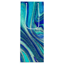 Sacola Para Vinho Elegante Aquamarine Paua Rainbow Shell Inspirado