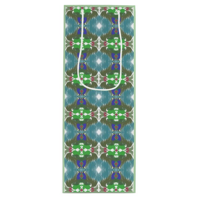 Sacola Para Vinho Emerald Tide Kaleidoscope (Frente)