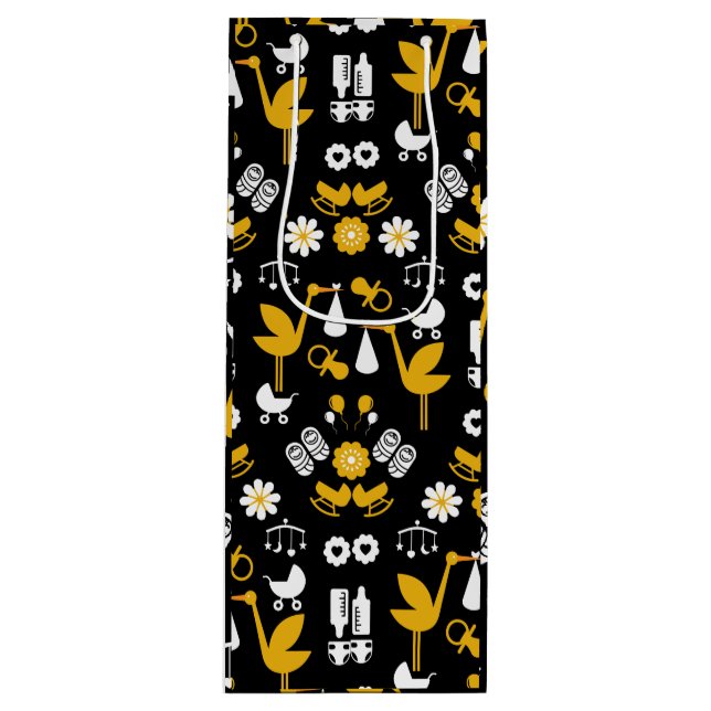 Sacola Para Vinho Entrega de Palavras Não-Gênero Gêmeas (Frente)