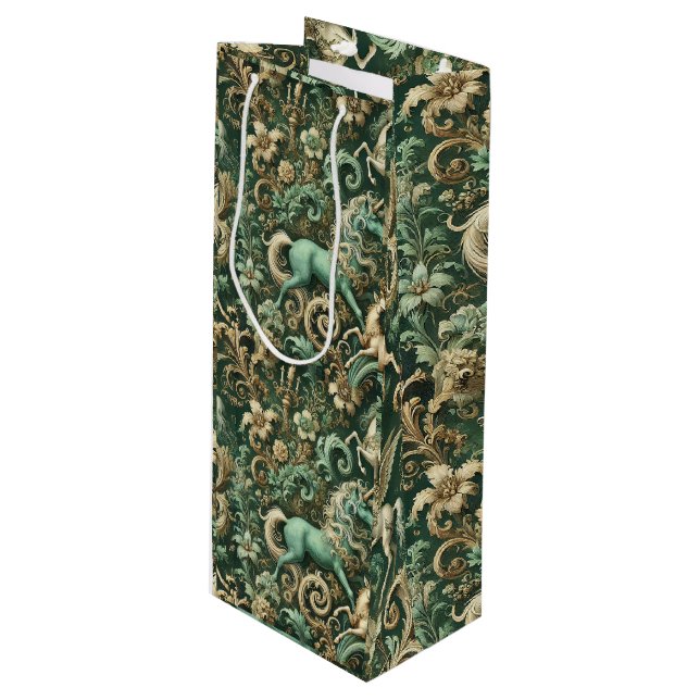 Sacola Para Vinho Equinócio Celestial - Unicórnio Mítico (Frente inclinada)