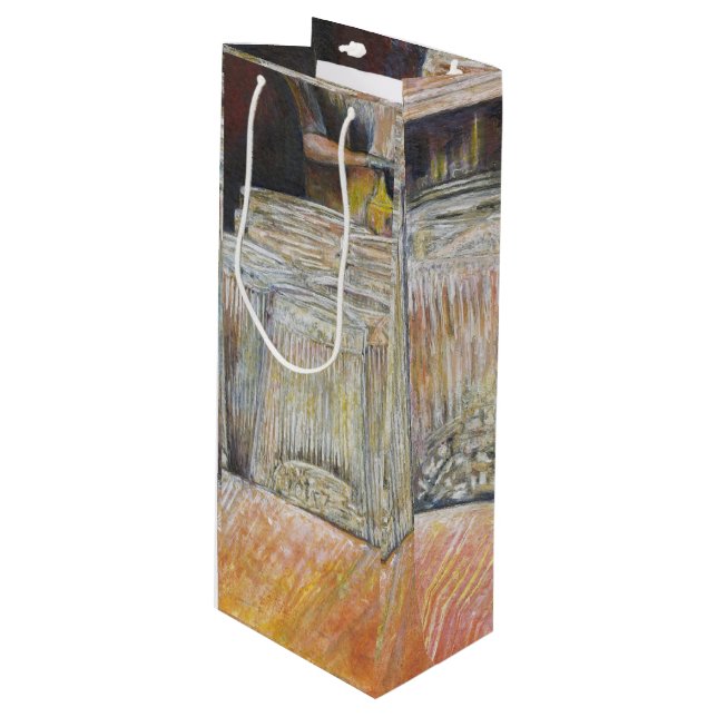 Sacola Para Vinho Equivalente Luminoso de Emoções Apaixonadas (Frente inclinada)