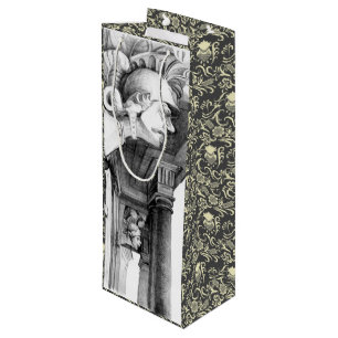 Sacola Para Vinho Escultura de Arte Lápis do Castelo