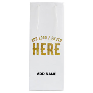 SACOLA PARA VINHO ESTILO MODERNO PERSONALIZÁVEL BRANCO VERIFICADO MA
