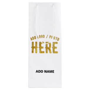 SACOLA PARA VINHO ESTILO MODERNO PERSONALIZÁVEL BRANCO VERIFICADO MA