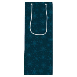 Sacola Para Vinho Estrela de David Snowflakes