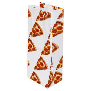 Sacola Para Vinho Fatia de pizza de pepperoni clássica derretida do