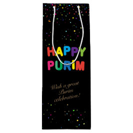 Sacola Para Vinho Feliz Festival de Purim dá Férias na Cesta