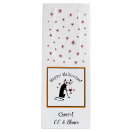 Sacola Para Vinho Feliz Hallowine! Halloween Punny