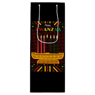 Sacola Para Vinho Feliz Kwanzaa PopArt
