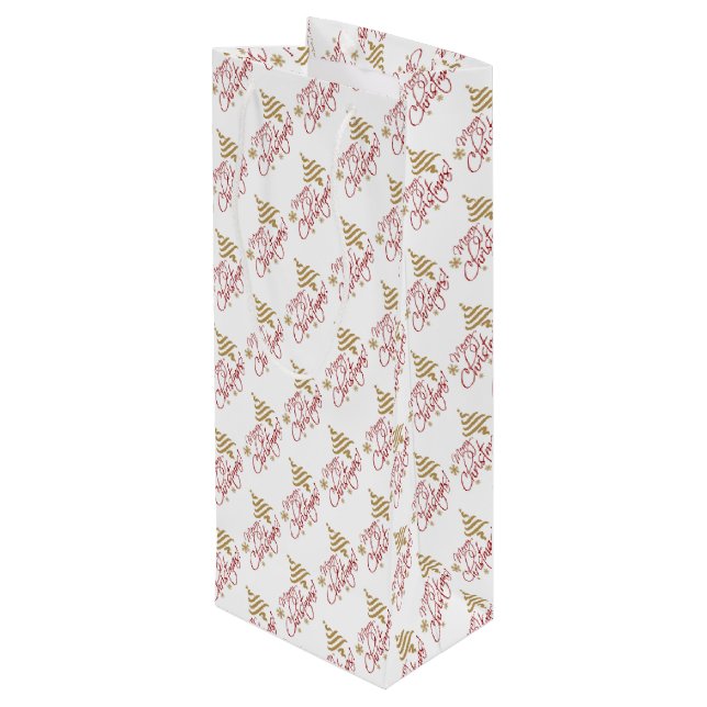 Sacola Para Vinho Feliz Natal (Verso inclinado)