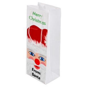 Sacola Para Vinho Feliz Natal Dos Papais noeis