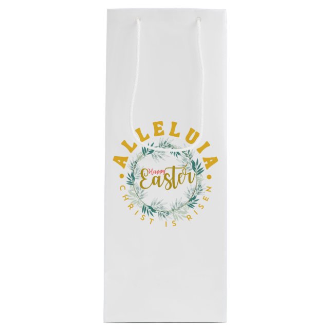 Sacola Para Vinho Felz pascoa Aleluia Gift Bag (Frente)