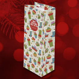 Sacola Para Vinho Feriado Bonito, Colorido Oferece Saco De Presente 