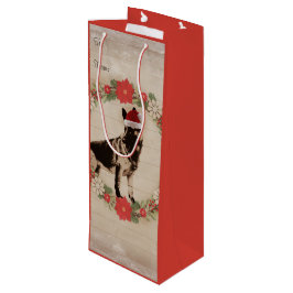 Sacola Para Vinho Feriado do german shepherd da sensação do vintage