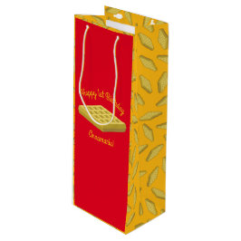 Sacola Para Vinho Festa de aniversário de café da manhã em forma de