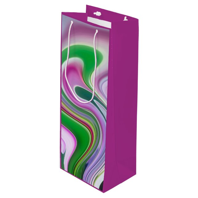 Sacola Para Vinho Festa de Jardim (Frente inclinada)