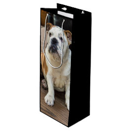 Sacola Para Vinho Filhote de cachorro britânico do buldogue