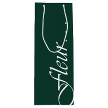 Fleur Green Custom Bouquet Bag