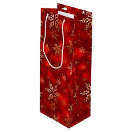Sacola Para Vinho Flocos de neve