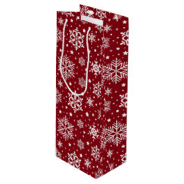 Sacola Para Vinho Flocos de neve