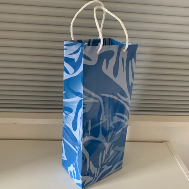 Sacola Para Vinho Flor abstrato Botânica (Criador carregado)