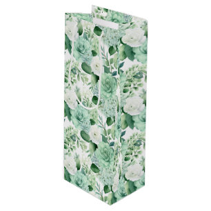 Sacola Para Vinho Floral Gift Bag