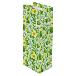 Sacola Para Vinho Floral Gift Bag