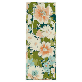 Sacola Para Vinho Floral Gift Bloom