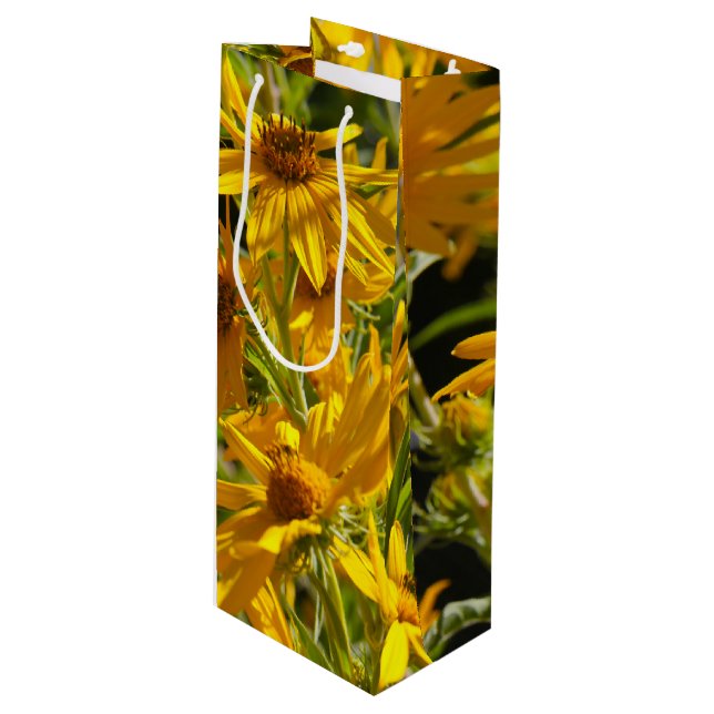 Sacola Para Vinho Flores en mi hierbas " flores em minhas ervas dani (Frente inclinada)