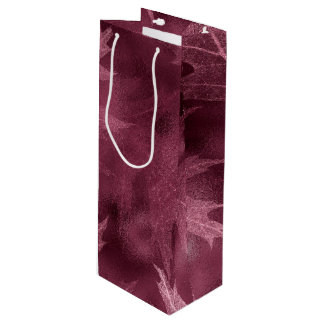 SACOLA PARA VINHO FOLHAS DE OUTONO ROSADAS DE OUTONO